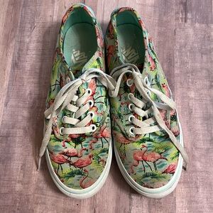 VANS Ultra Cush Classic Lace up Shoes Flamingos Womens 8 GUC